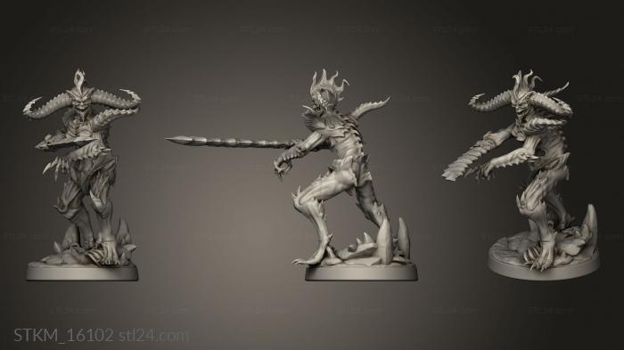 Figurines heroes, monsters and demons (The Dormant God Hatred Fiend, STKM_16102) 3D models for cnc