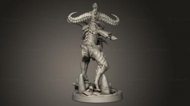 Figurines heroes, monsters and demons (The Dormant God Hatred Fiend, STKM_16102) 3D models for cnc