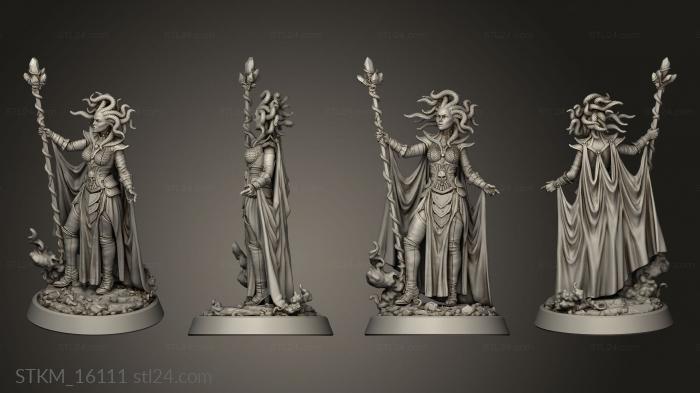 Figurines heroes, monsters and demons (stral Looters Gorgon Mage, STKM_16111) 3D models for cnc