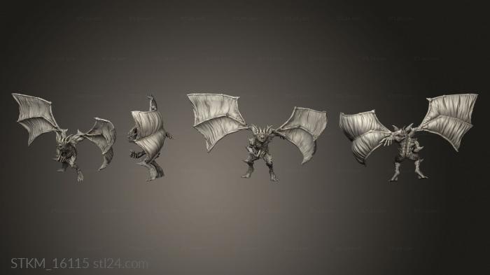 Figurines heroes, monsters and demons (Vampire and Knights Blood Wing Sonus, STKM_16115) 3D models for cnc
