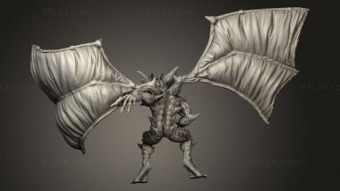 Figurines heroes, monsters and demons (Vampire and Knights Blood Wing Sonus, STKM_16115) 3D models for cnc