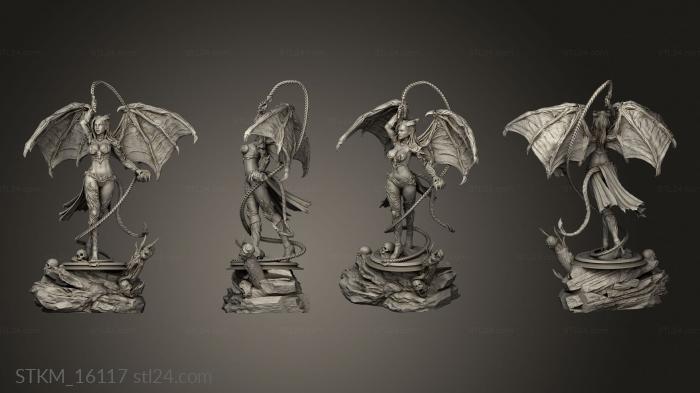 Figurines heroes, monsters and demons (Succubus Demon Two Small Platform, STKM_16117) 3D models for cnc