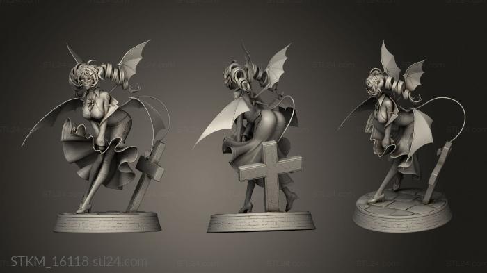 Figurines heroes, monsters and demons (Succubus Lilith Shijia shell LT Tу, STKM_16118) 3D models for cnc