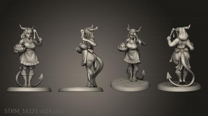 Figurines heroes, monsters and demons (Succubus Mom Pinup, STKM_16121) 3D models for cnc