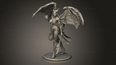 Figurines heroes, monsters and demons (Succubus One Platform, STKM_16123) 3D models for cnc