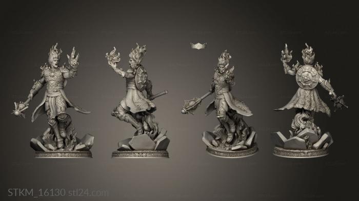 Figurines heroes, monsters and demons (Sun Cleric Suraci, STKM_16130) 3D models for cnc