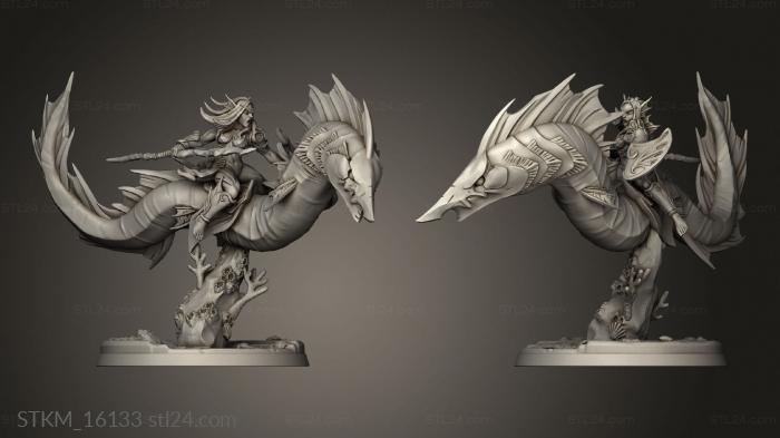 Figurines heroes, monsters and demons (Sunken Kingdom Swordeel Riders Rider, STKM_16133) 3D models for cnc