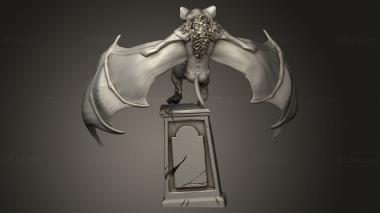 Figurines heroes, monsters and demons (Vampires Bats Bat stone, STKM_16134) 3D models for cnc