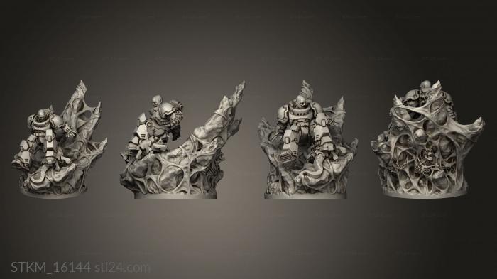 Figurines heroes, monsters and demons (Xeno Soldier, STKM_16144) 3D models for cnc