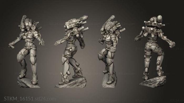 Figurines heroes, monsters and demons (Warhammer Female Assassin Jade Devil Culexus, STKM_16151) 3D models for cnc