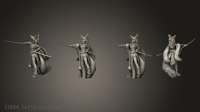 Статуэтки герои, монстры и демоны (Хвосты из сада ариланны, STKM_16155) 3D модель для ЧПУ станка