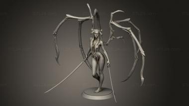 Figurines heroes, monsters and demons (Undead Succubus Sexy Winged, STKM_16168) 3D models for cnc