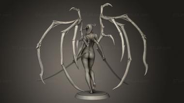 Figurines heroes, monsters and demons (Undead Succubus Sexy Winged, STKM_16168) 3D models for cnc