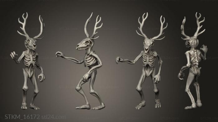 Figurines heroes, monsters and demons (Tales Yaga moors Leshii Forest Soul, STKM_16172) 3D models for cnc