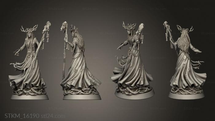 Figurines heroes, monsters and demons (Tangleheart Forest Unseelie Elf Mage, STKM_16190) 3D models for cnc