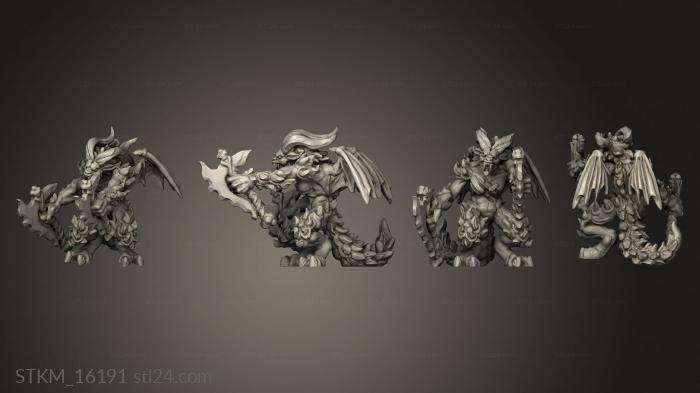 Figurines heroes, monsters and demons (Hell Hath Fury Demi Fiend fiend, STKM_16191) 3D models for cnc