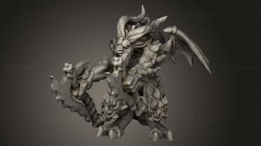 Figurines heroes, monsters and demons (Hell Hath Fury Demi Fiend fiend, STKM_16191) 3D models for cnc