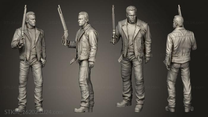 Figurines heroes, monsters and demons (Terminator for Diorama, STKM_16202) 3D models for cnc