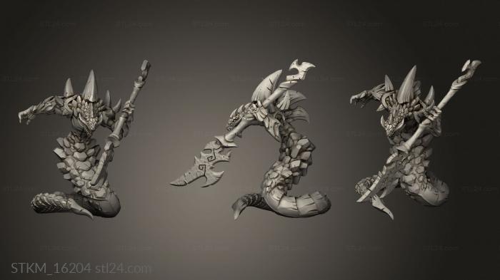 Figurines heroes, monsters and demons (Fajra The Salamander, STKM_16204) 3D models for cnc