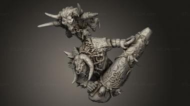 Figurines heroes, monsters and demons (The Astabryds taurastar, STKM_16213) 3D models for cnc