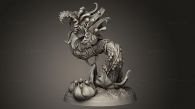 Figurines heroes, monsters and demons (the budding snatcher, STKM_16221) 3D models for cnc