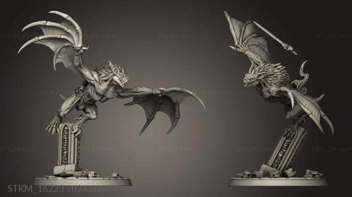 Figurines heroes, monsters and demons (The Bloodhunt Bloodfiend Riders Rider saddle, STKM_16223) 3D models for cnc