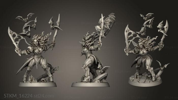 Figurines heroes, monsters and demons (The Blood Hunt Lenora Drakenmiryan, STKM_16224) 3D models for cnc