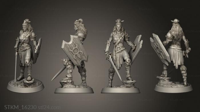 Figurines heroes, monsters and demons (The Crimson Sun Arena Nalla Bloodletter Ogolakanu, STKM_16230) 3D models for cnc