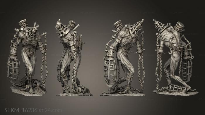 Figurines heroes, monsters and demons (The Cult Flesh Cager, STKM_16236) 3D models for cnc