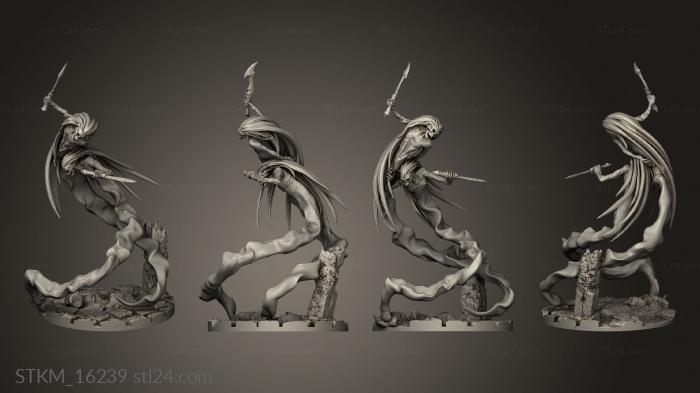 Figurines heroes, monsters and demons (Wraith Kings Spirits the Crypt Spirit, STKM_16239) 3D models for cnc