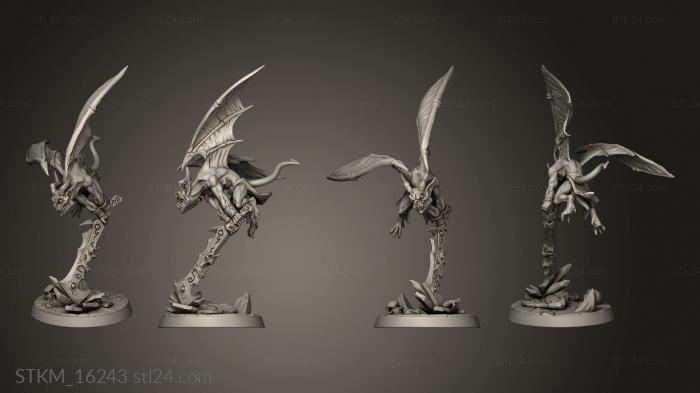 Figurines heroes, monsters and demons (The Demon King Spawn Gorge Imps, STKM_16243) 3D models for cnc