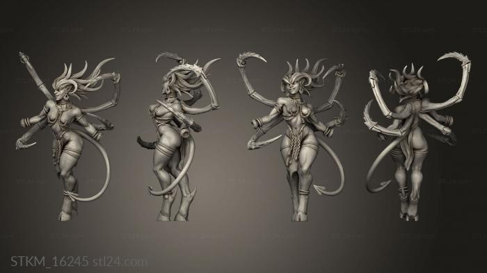Figurines heroes, monsters and demons (The Demon King Spawn Lilit Matriarch Lilith, STKM_16245) 3D models for cnc