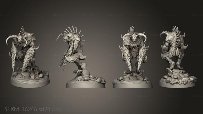 Статуэтки герои, монстры и демоны (Дремлющий Бог,Причиняющий Страдания Еще Большему Исчадию Ада, STKM_16246) 3D модель для ЧПУ станка