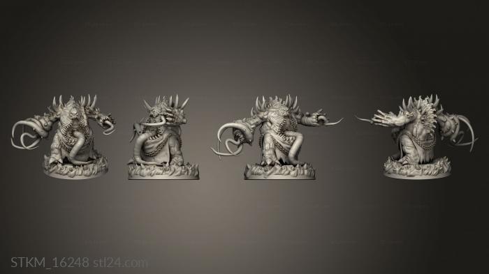 Figurines heroes, monsters and demons (The Dormant God, STKM_16248) 3D models for cnc