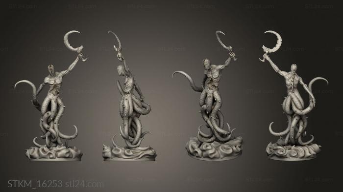 Статуэтки герои, монстры и демоны (Дремлющий Бог Обмана, STKM_16253) 3D модель для ЧПУ станка