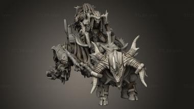 Figurines heroes, monsters and demons (Vultures Horde the chariot burnout bloodletter, STKM_16258) 3D models for cnc