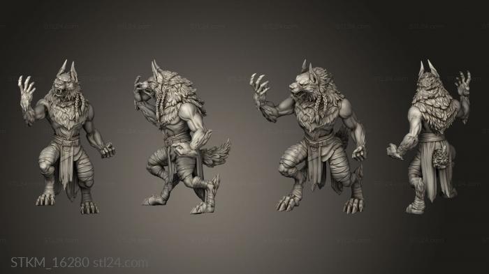 Figurines heroes, monsters and demons (White werewolf tavern Werewolves Karrasch The Forest Shadow, STKM_16280) 3D models for cnc