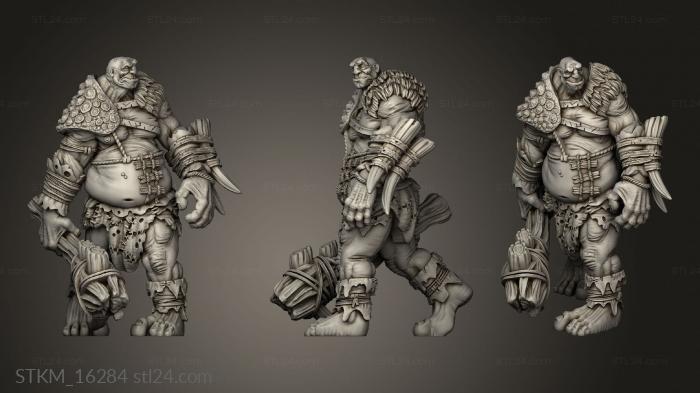 Figurines heroes, monsters and demons (titan, STKM_16284) 3D models for cnc