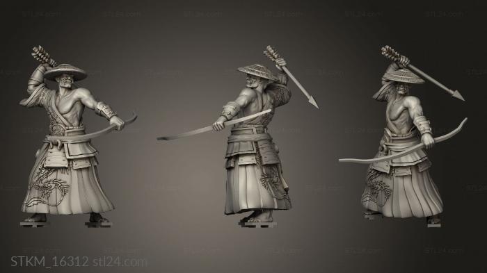 Статуэтки герои, монстры и демоны (Орда Лучников Торишимы, STKM_16312) 3D модель для ЧПУ станка