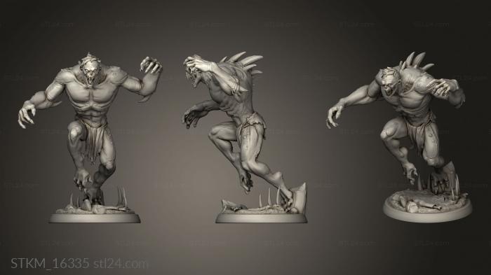 Figurines heroes, monsters and demons (White Werewolf Tavern Ghouls ghoul, STKM_16335) 3D models for cnc