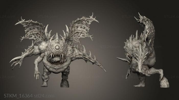 Figurines heroes, monsters and demons (Throk Thruk Rock, STKM_16364) 3D models for cnc