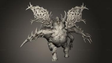 Figurines heroes, monsters and demons (Throk Thruk Rock, STKM_16364) 3D models for cnc