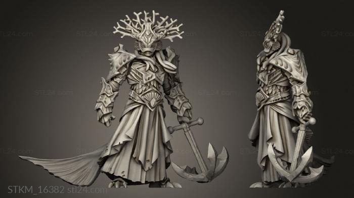 Figurines heroes, monsters and demons (Titans Forge Abyssal Merfolks Lord Atlantan, STKM_16382) 3D models for cnc