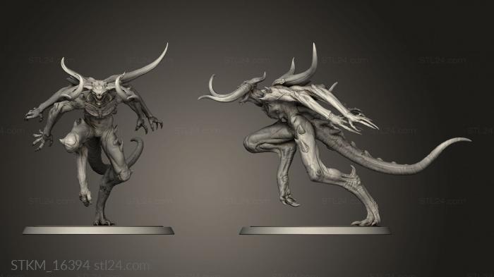 Figurines heroes, monsters and demons (tormentor charging, STKM_16394) 3D models for cnc