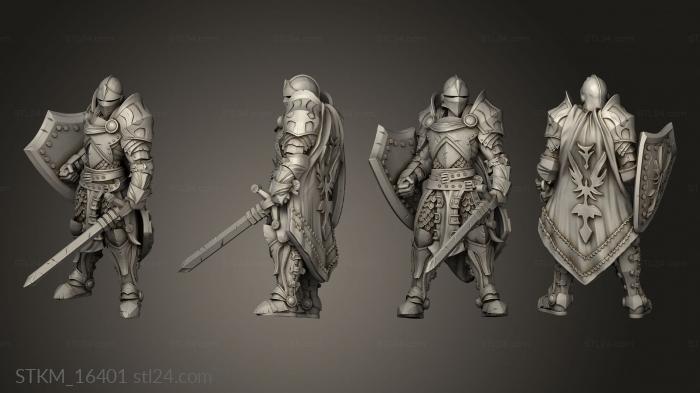 Figurines heroes, monsters and demons (Traveler Dungeons Thamarai Blue Capes Cape Guard, STKM_16401) 3D models for cnc