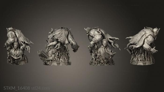 Figurines heroes, monsters and demons (trigan Etrigan One, STKM_16408) 3D models for cnc