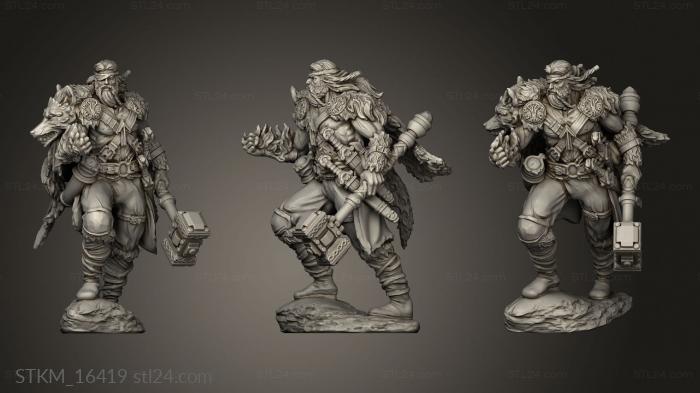 Figurines heroes, monsters and demons (Trygve The Faired Fair, STKM_16419) 3D models for cnc