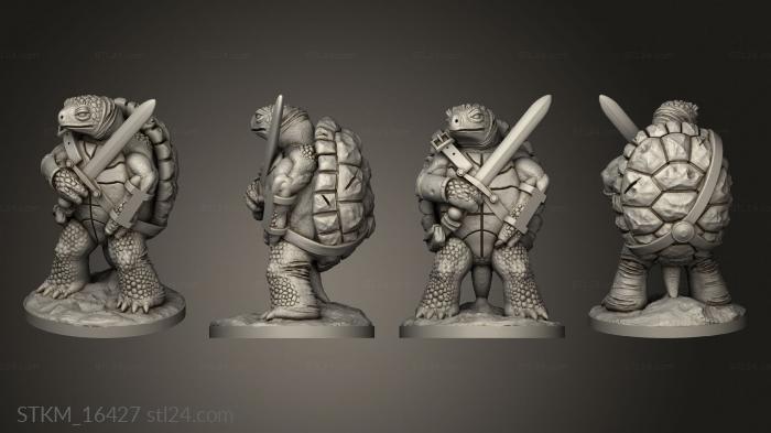 Figurines heroes, monsters and demons (Turdle Fighters from Dragonlock FDG, STKM_16427) 3D models for cnc