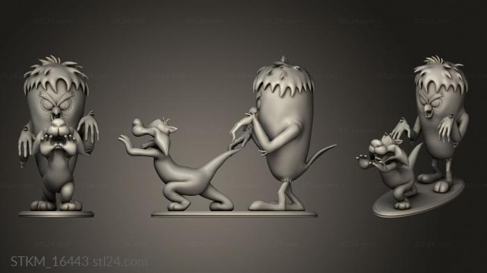 Figurines heroes, monsters and demons (Tweety Monster Silvester, STKM_16443) 3D models for cnc