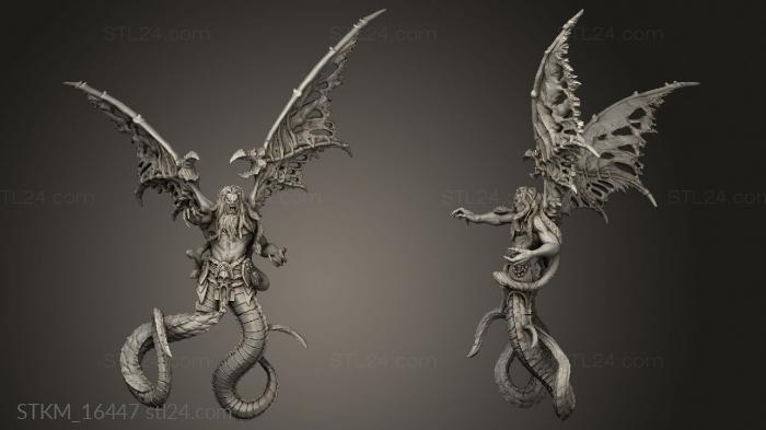 Figurines heroes, monsters and demons (Typhon, STKM_16447) 3D models for cnc